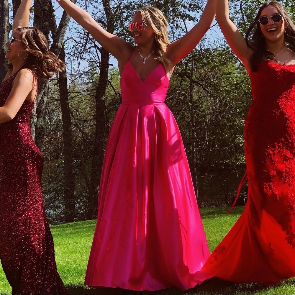 pink prom dress